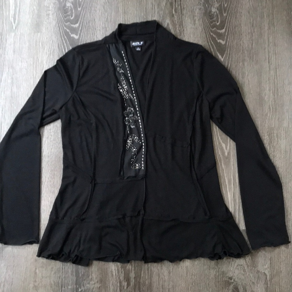 Allen B knit cardigan with beading